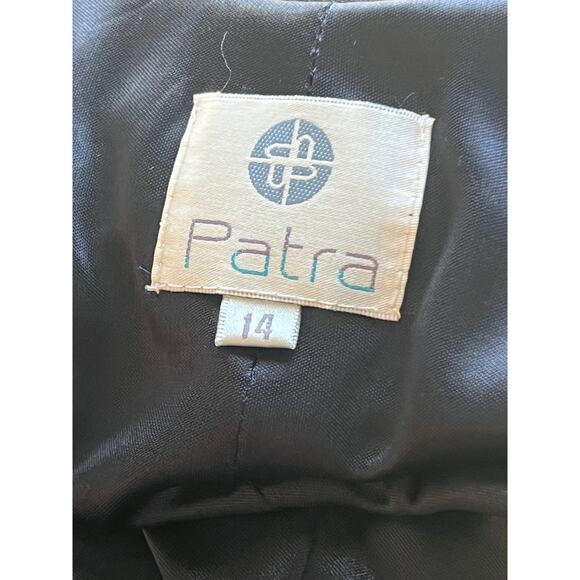 Patra Navy Formal Sleeveless A-line Floor Length Gown Size 14 - Picture 9 of 12